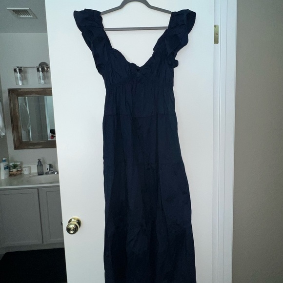 Motherhood Maternity Dark Blue Maxi Dress - Picture 1 of 3